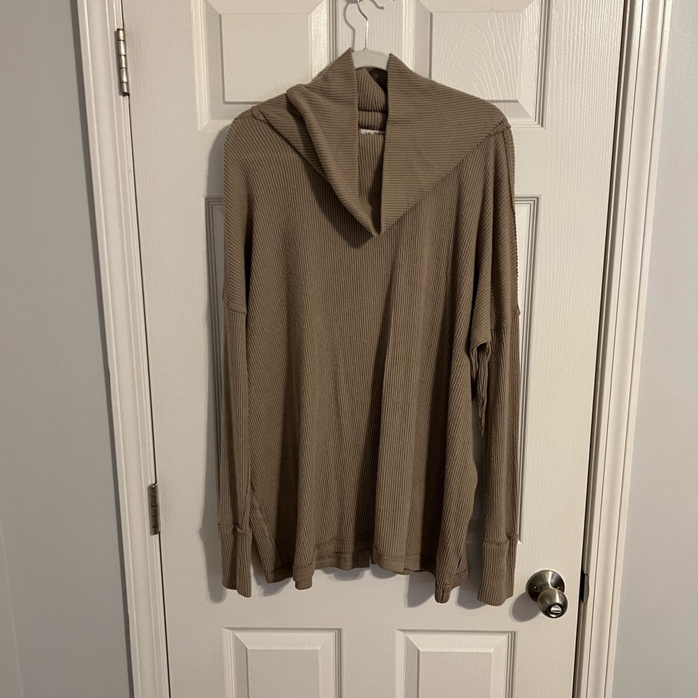 Tan Free People Sweater